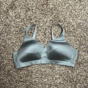 Cacique Gray Medium Support Bra with Adjustable Straps